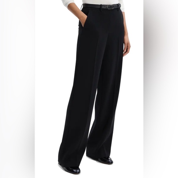 Tberry Pants - Theory Relax Wide Leg Pants trousers black sz 10 tall